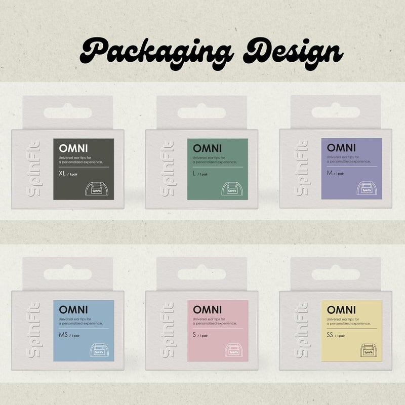 SpinFit Omni for True Wireless Earbuds & IEMs - MS - Patented Silicone Eartips for Replacement (1 Pair) (3.7 mm Nozzle Dia.) - Image 5